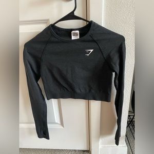 Gymshark crop long sleeve with thumb holes
